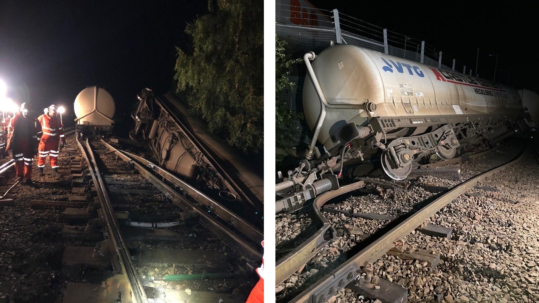 Freight train derails in Carlisle